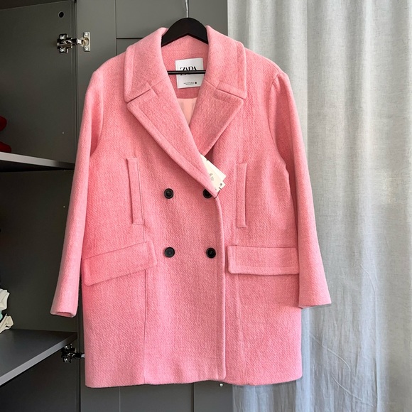 OVERSIZED DOUBLE-BREASTED COAT - Picture 12 of 16